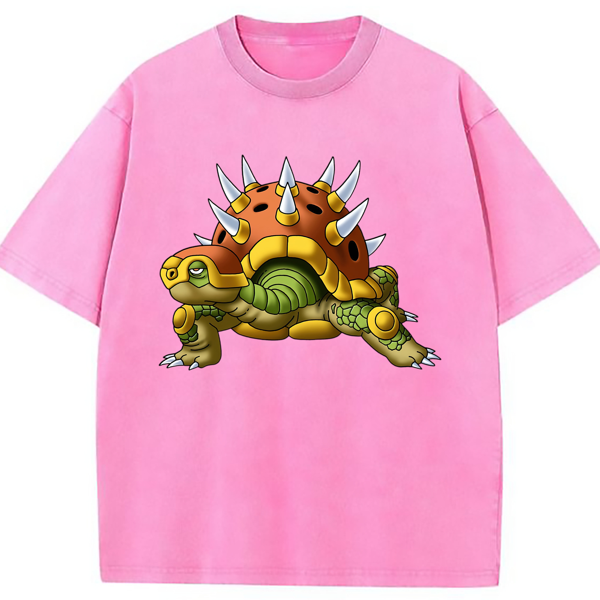 （画像用） ドラゴンクエスト Doragon Kuesuto Dragon Quest 綿100% ヴィンテージ風 半袖Tシャツ（フロントプリント）